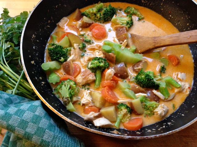 red curry chicken