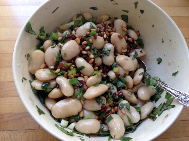 corona beans garlic scapes